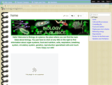 Tablet Screenshot of biologyataglance.wikispaces.com