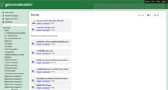 Desktop Screenshot of geovocabulario.wikispaces.com