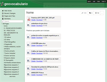 Tablet Screenshot of geovocabulario.wikispaces.com