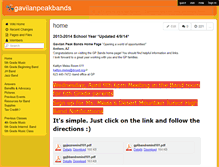 Tablet Screenshot of gavilanpeakbands.wikispaces.com