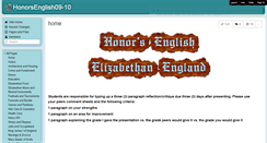 Desktop Screenshot of honorsenglish09-10.wikispaces.com