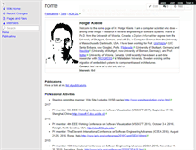 Tablet Screenshot of holgerkienle.wikispaces.com