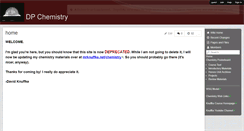 Desktop Screenshot of dpchem.wikispaces.com