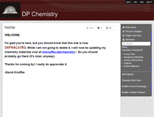 Tablet Screenshot of dpchem.wikispaces.com