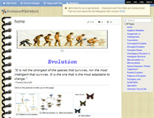 Tablet Screenshot of evolutionwikioelrich.wikispaces.com