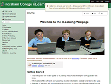 Tablet Screenshot of hc-elearning.wikispaces.com