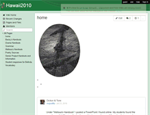 Tablet Screenshot of hawaii2010.wikispaces.com