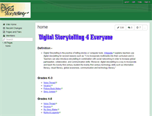 Tablet Screenshot of digitalstorytelling4everyone.wikispaces.com