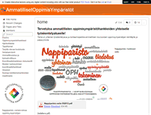 Tablet Screenshot of ammatillisetoppimisymparistot.wikispaces.com