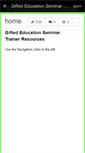 Mobile Screenshot of giftedtraineril.wikispaces.com