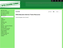 Tablet Screenshot of giftedtraineril.wikispaces.com