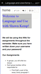 Mobile Screenshot of language-and-use-kemp.wikispaces.com
