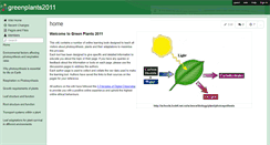 Desktop Screenshot of greenplants2011.wikispaces.com