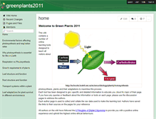 Tablet Screenshot of greenplants2011.wikispaces.com