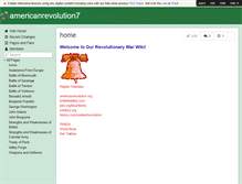 Tablet Screenshot of americanrevolution7.wikispaces.com