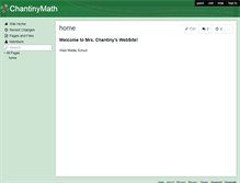 Tablet Screenshot of chantinymath.wikispaces.com