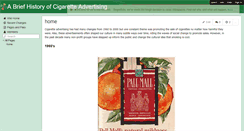 Desktop Screenshot of cigaretteadvertising.wikispaces.com