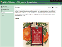 Tablet Screenshot of cigaretteadvertising.wikispaces.com