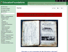 Tablet Screenshot of educationfoundations.wikispaces.com