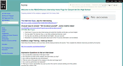 Desktop Screenshot of honorsinternship.wikispaces.com