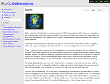 Tablet Screenshot of globaledresources.wikispaces.com