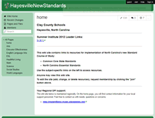 Tablet Screenshot of hayesvillenewstandards.wikispaces.com