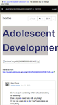 Mobile Screenshot of adolescentdevelopment1.wikispaces.com