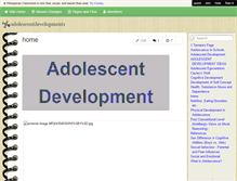 Tablet Screenshot of adolescentdevelopment1.wikispaces.com