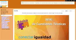 Desktop Screenshot of conectarigualdad.wikispaces.com