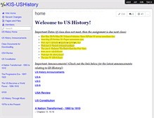 Tablet Screenshot of kis-ushistory.wikispaces.com