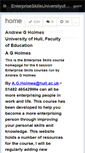 Mobile Screenshot of enterpriseskillsuniversityofhull.wikispaces.com