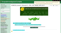 Desktop Screenshot of grupodeinvestigacioncontable.wikispaces.com
