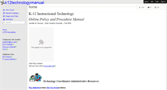Desktop Screenshot of k12technologymanual.wikispaces.com