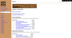 Desktop Screenshot of laptopsinhistory.wikispaces.com