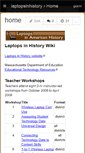 Mobile Screenshot of laptopsinhistory.wikispaces.com