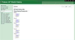 Desktop Screenshot of falconapworldhistory.wikispaces.com
