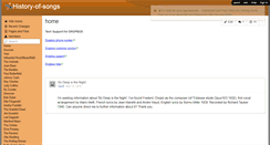 Desktop Screenshot of history-of-songs.wikispaces.com
