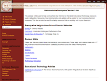 Tablet Screenshot of brandywineteachers.wikispaces.com