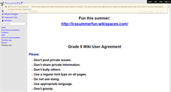 Desktop Screenshot of lcsgrade5.wikispaces.com