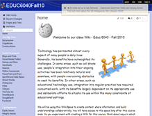 Tablet Screenshot of educ6040fall10.wikispaces.com