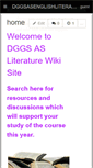 Mobile Screenshot of dggsasenglishliterature2010-11.wikispaces.com