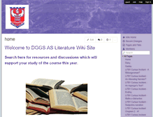 Tablet Screenshot of dggsasenglishliterature2010-11.wikispaces.com