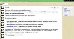 Desktop Screenshot of issuesresearch.wikispaces.com