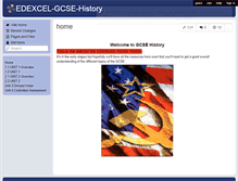 Tablet Screenshot of edexcel-gcse-history.wikispaces.com