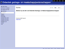 Tablet Screenshot of dgm.wikispaces.com