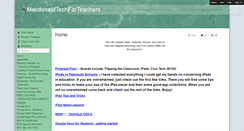 Desktop Screenshot of macdonaldtechforteachers.wikispaces.com