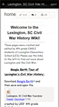 Mobile Screenshot of lexingtonsccivilwarhistory.wikispaces.com