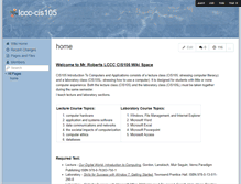 Tablet Screenshot of lccc-cis105.wikispaces.com