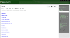 Desktop Screenshot of cabsalumni.wikispaces.com
