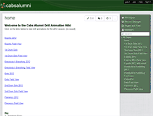 Tablet Screenshot of cabsalumni.wikispaces.com